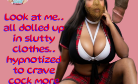 Dressed Up Whore Rides 10 Inches