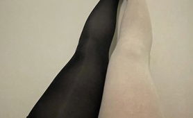 Black And White Pantyhose