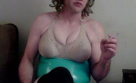 Teal Latex Smoking