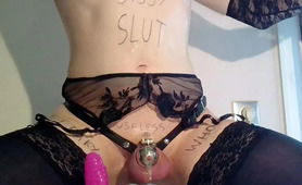 Sissy Slut In Chastity