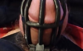 Throbbing In 3D Printed Chastity Cage