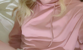 Blonde Sissy Exposing Her Cock