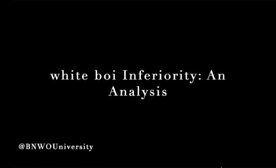 White Boi Inferiority - Analysis