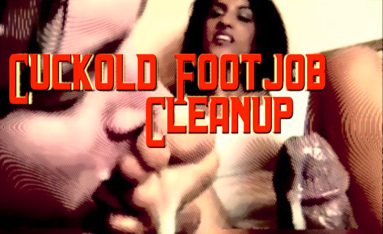 Cuckold Footjob Cleanup