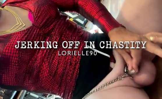 Jerking Off In Chastity