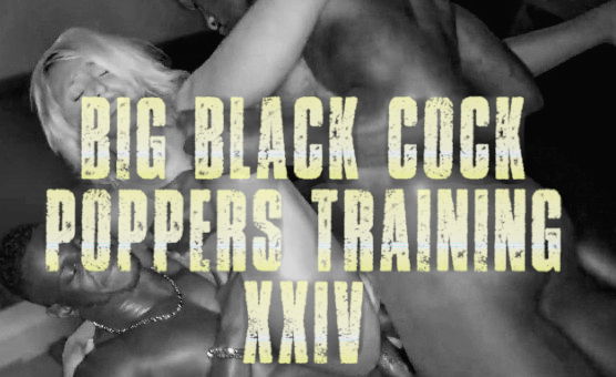 Big Black Cock Poppers Training 24