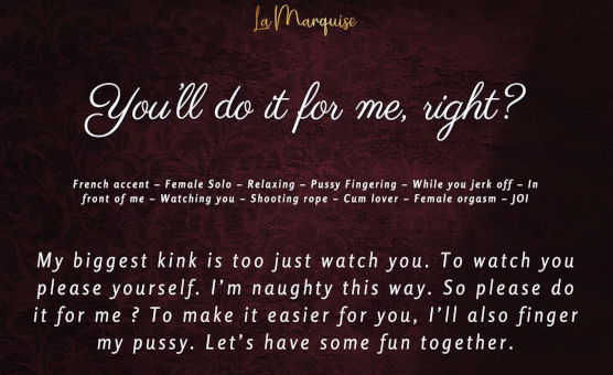 Youll Do It For Me Right