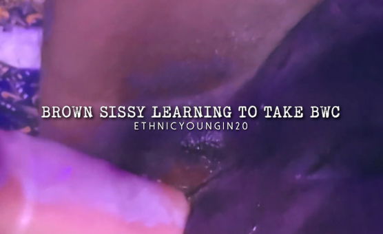Brown Sissy Learning To Take BWC