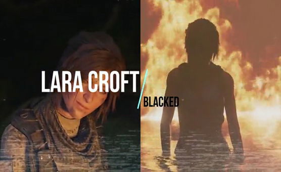 Lara Croft Blacked - HMV