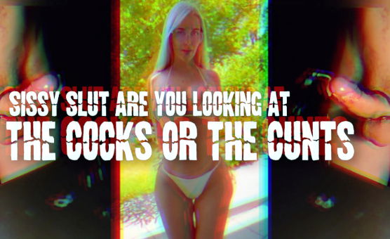 Sissy Slut Are You Looking At The Cocks Or The Cunts