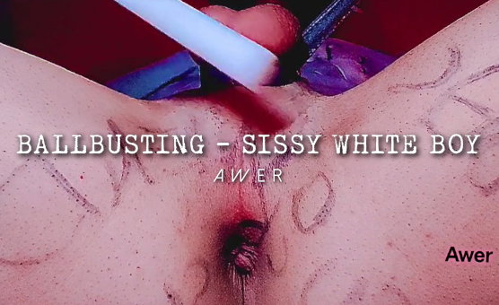 Ballbusting - Sissy White Boy