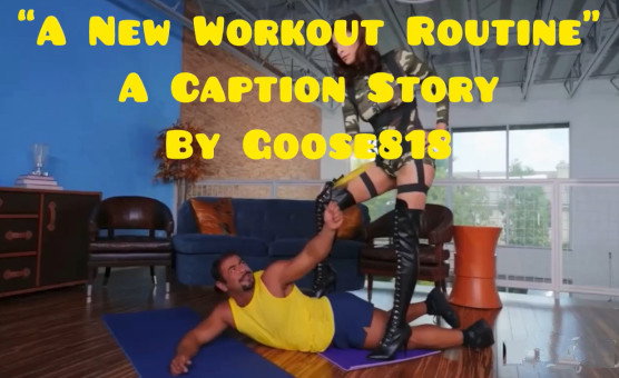A New Workout Routine -  Shemale Caption Story