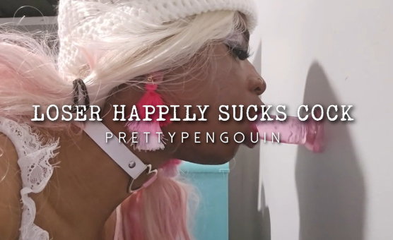 Loser Happily Sucks Cock