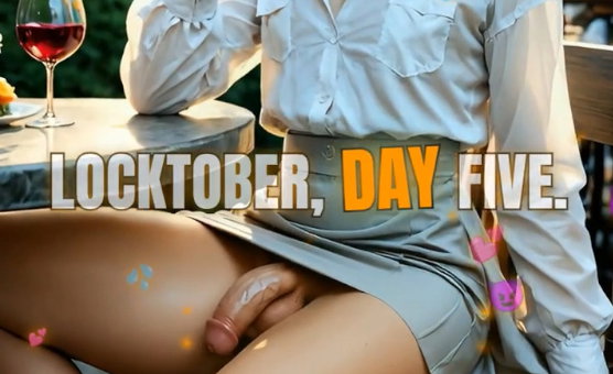 Locktober Day 5 Chastity Cage Denial Training - Vertical
